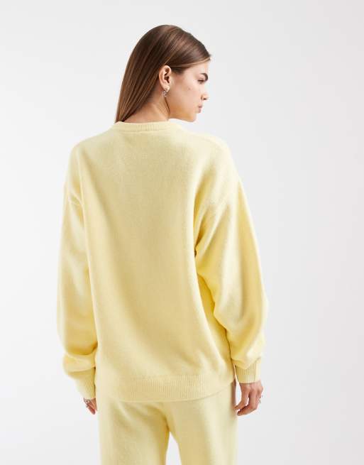 adidas Originals – Strickpullover in Buttergelb, 4 von 4