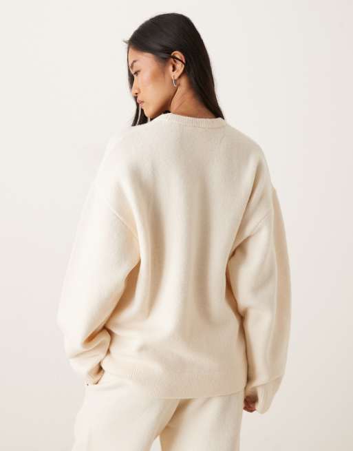adidas Originals – Strickpullover in Creme, 3 von 4