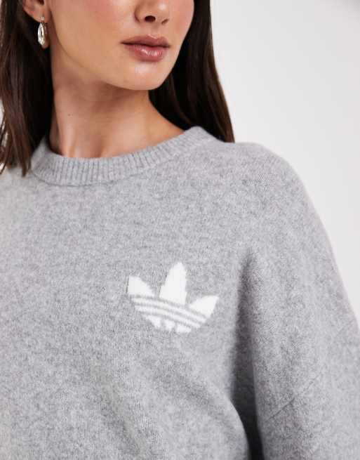 adidas Originals – Strickpullover in Grau, 3 von 4