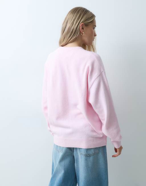 adidas Originals – Strickpullover in Hellrosa, 3 von 4