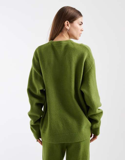 adidas Originals – Strickpullover in Olivgrün, 4 von 4