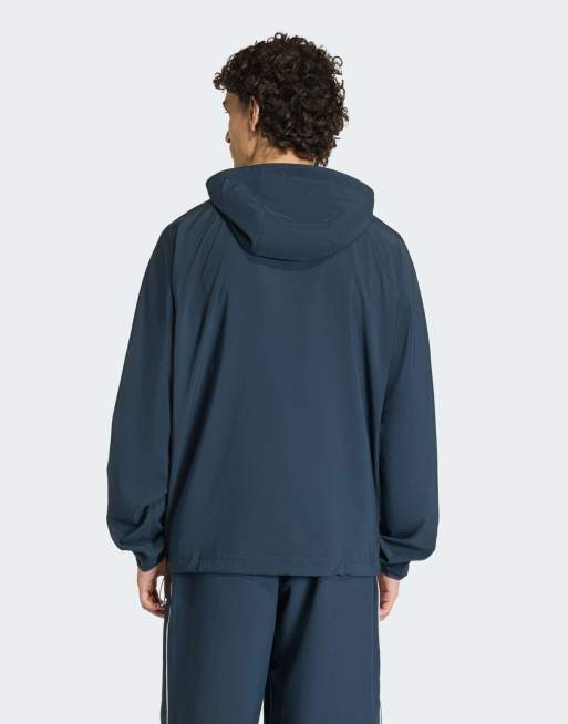 adidas Originals Striped regular windrunner jacket in aurora ink, 2 of 4