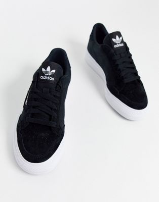 black suede adidas trainers