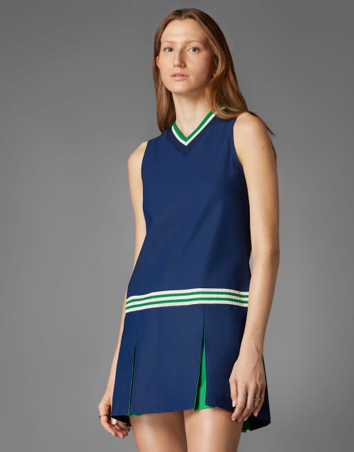 adidas Originals – Sukienka golfowa w ciemnym odcieniu indygo