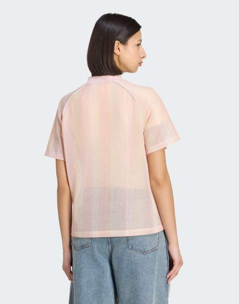 adidas Originals - Summer Glow - Gebreid oversized shirt in roze - view 1