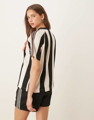 adidas Originals Summer Glow jersey in black and cream | ASOS