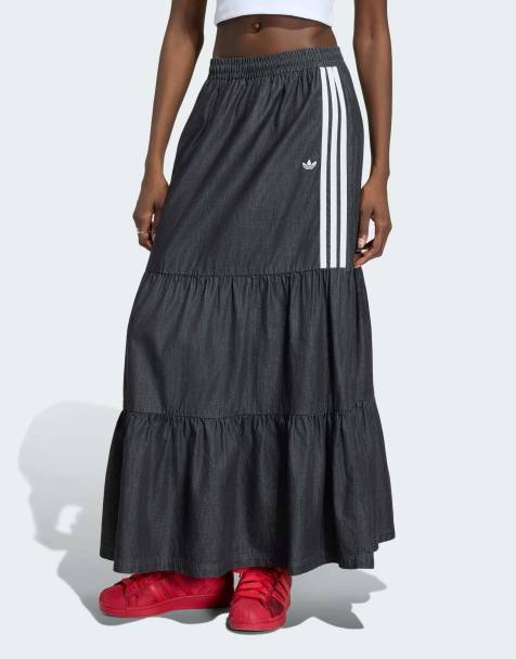 adidas Originals - Summer Glow - Jupe en jean - Noir moyen - view 1
