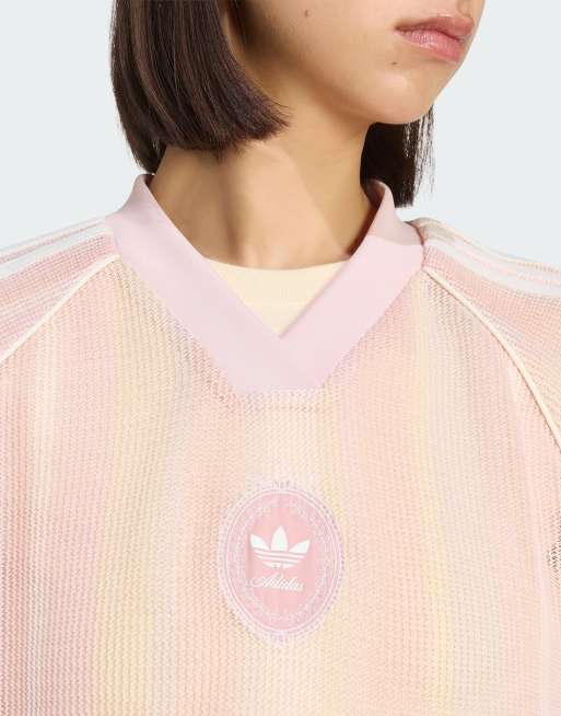 adidas Originals – Summer Glow – Oversize-Trikot aus Strick in Rosa, 2 von 4