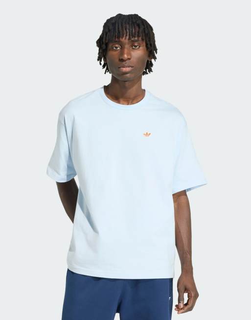 adidas Originals Summer graphic crew neck tee in crystal sky | ASOS