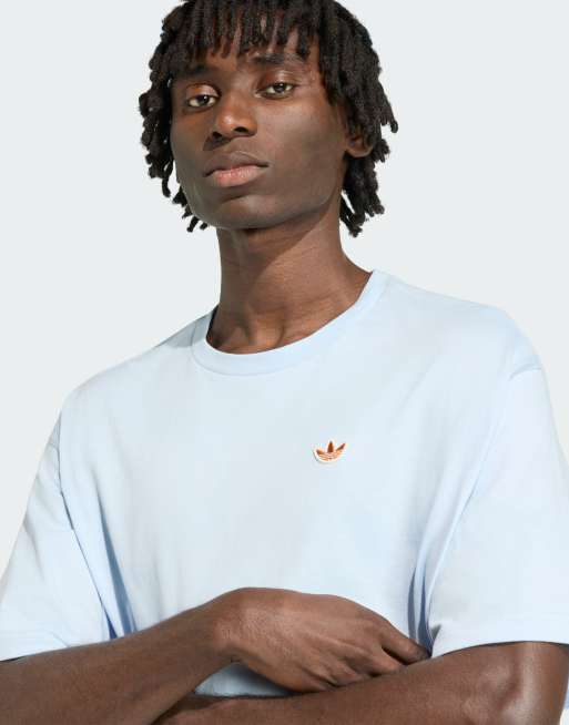 トップス Summer adidas Originals Summer graphic crew neck tee in crystal sky | ASOS