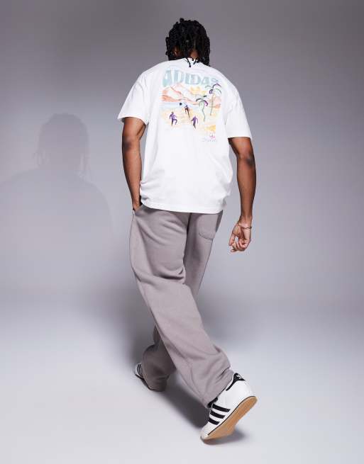 adidas Originals summer graphic t-shirt in white | ASOS