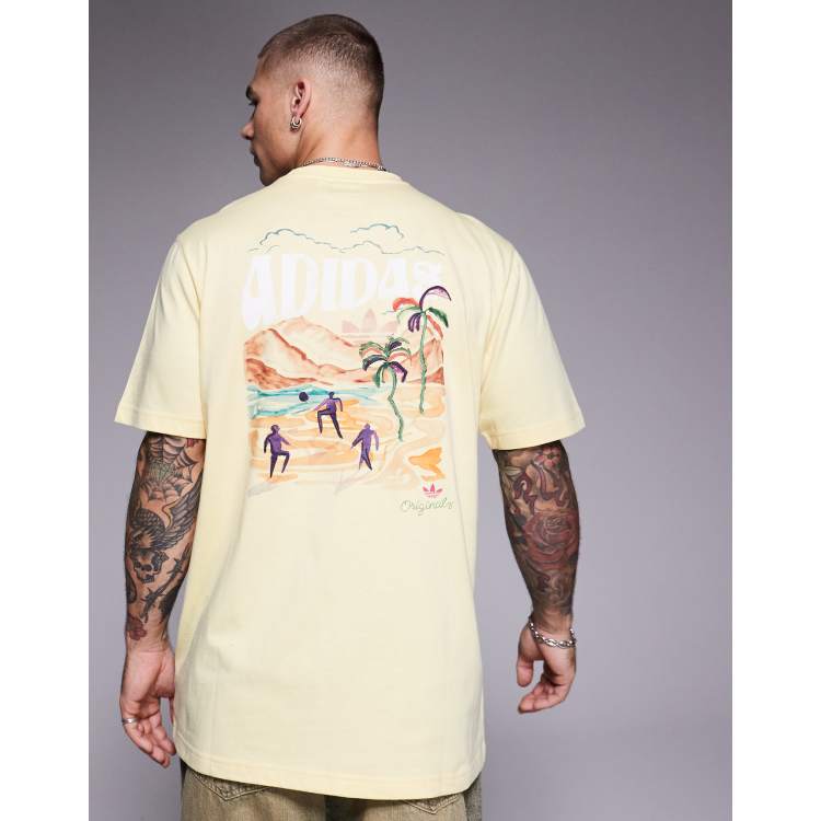【おすすめアイテム】adidas originals Summer Graphic T-Shirt adidas Originals summer graphic t-shirt in yellow | ASOS