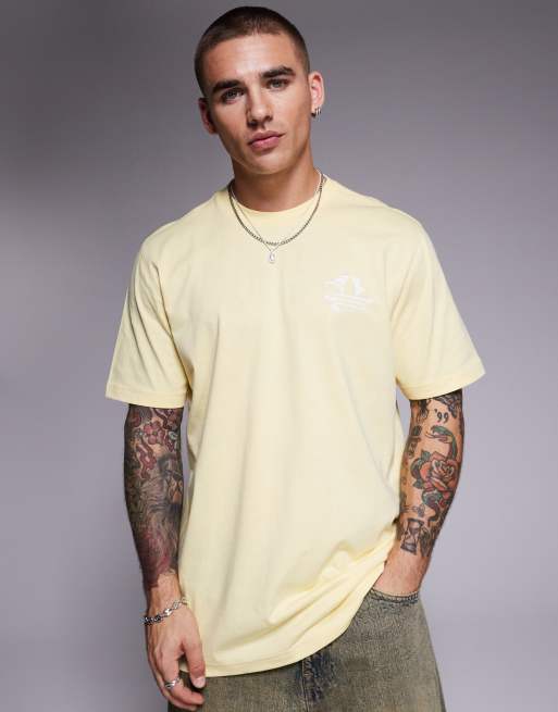 adidas Originals summer graphic t-shirt in yellow | ASOS