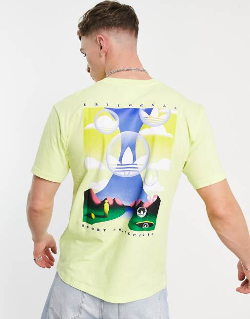 adidas Originals – Summer – Gul t-shirt med boxig logga