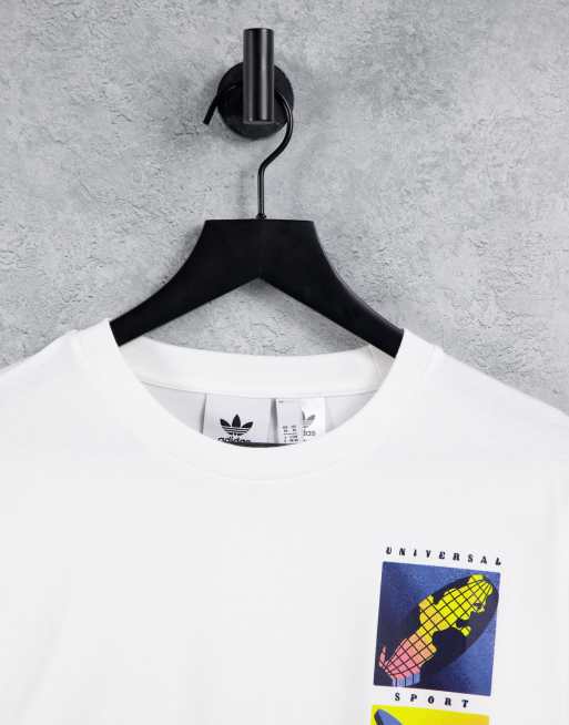 adidas Originals summer icons long sleeve t shirt in white