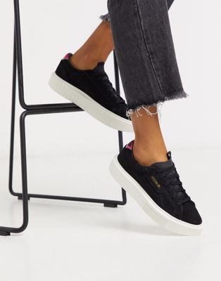 adidas sleek super shoes black
