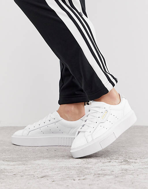 وصلات شعر طبيعي للبيع adidas Originals Super Sleek sneakers in white وصلات شعر طبيعي للبيع