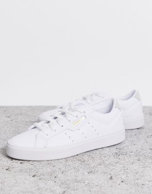 white adidas classic shoes