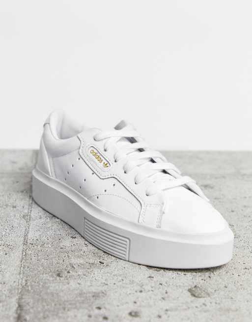 Adidas originals sleek store trainers in white