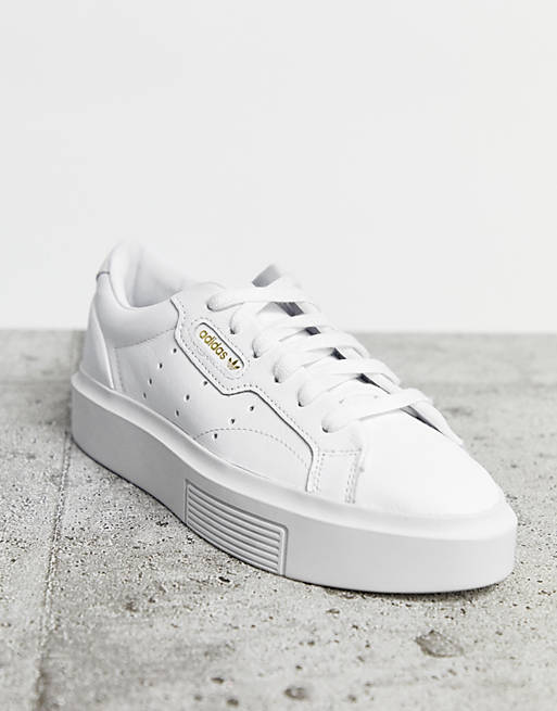 adidas Originals Super Sleek trainers in white