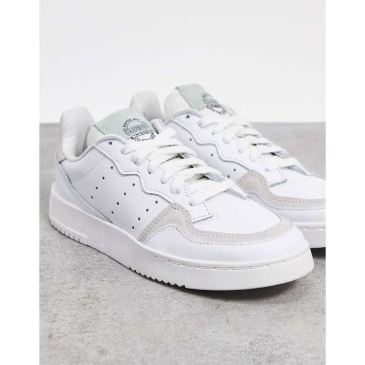 adidas Originals Supercourt Baskets Blanc vert et noir