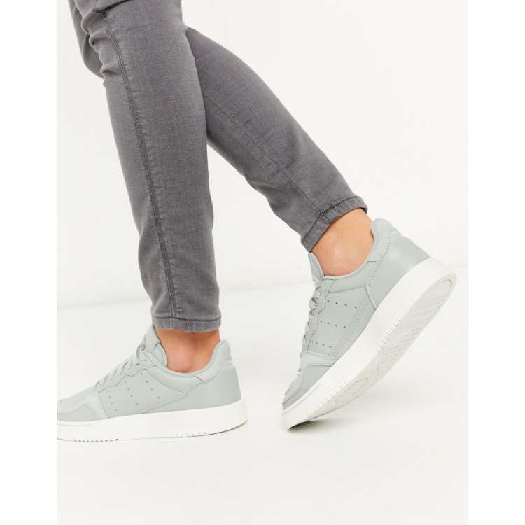 adidas originals Supercourt Baskets Vert sauge ASOS