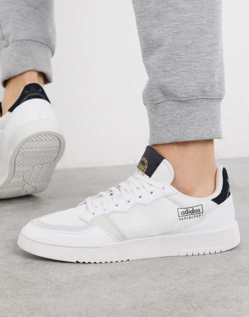 Neuropatía triatlón Será adidas Originals Supercourt nylon sneakers in white | ASOS