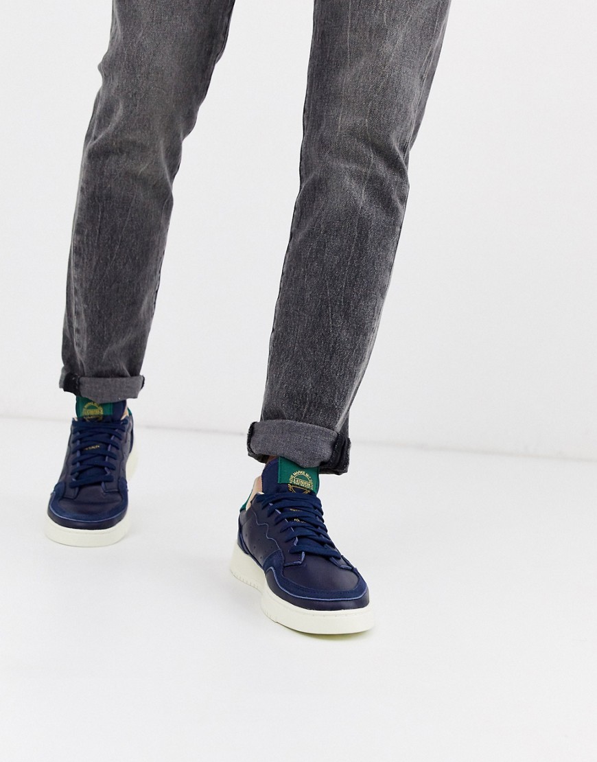 adidas Originals - Supercourt - Sneakers in marineblauw
