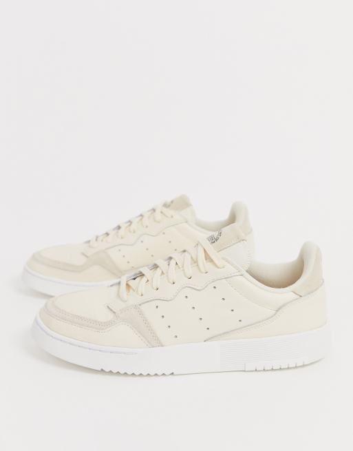 adidas Originals supercourt trainers in off white leather