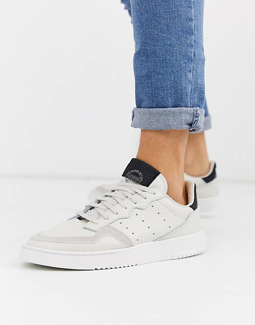 intelligence put forward Green background adidas Originals supercourt trainers in off white | ASOS