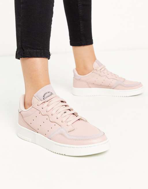 adidas originals supercourt trainers in pink