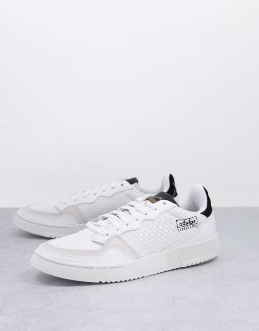 adidas Originals Supercourt trainers in white and black