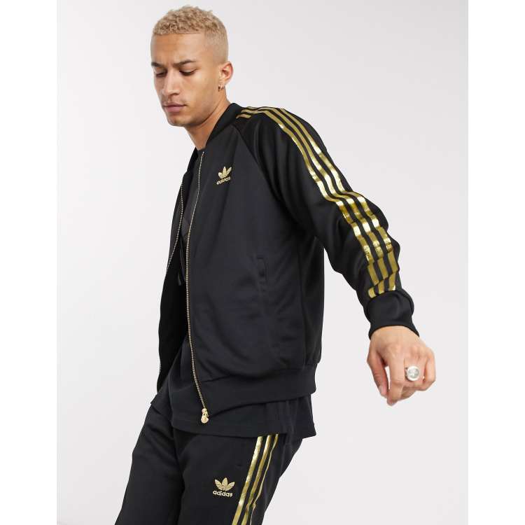 Gray and discount gold adidas tracksuit