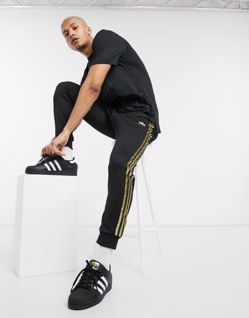 adidas Originals superstar 24K joggers in black ASOS