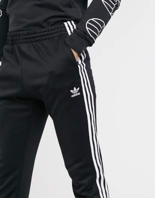 womens adidas three stripe joggers