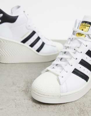 adidas originals superstar 80s all white trainers