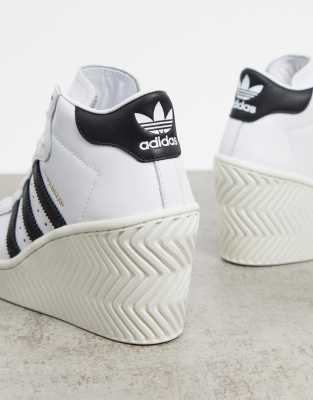 adidas wedge heel trainers