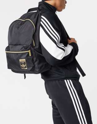 adidas originals superstar backpack with gold logo