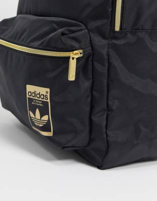 adidas originals superstar backpack with gold logo