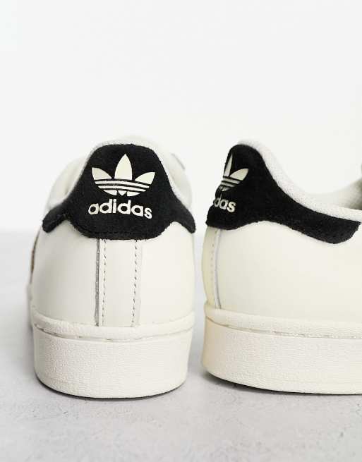 Adidas superstar motif noir et clearance blanc