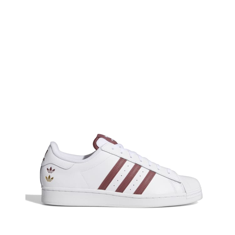 Adidas superstar blanche store et bordeaux