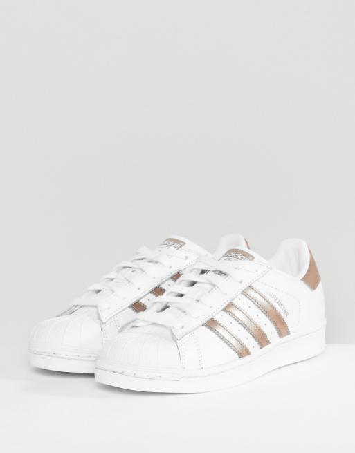 adidas superstar or rose