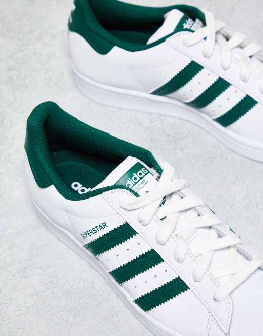 Adidas superstar blanche et verte sale