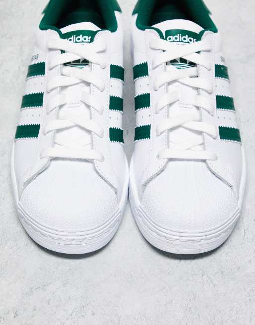 Adidas superstar cheap blanche et verte