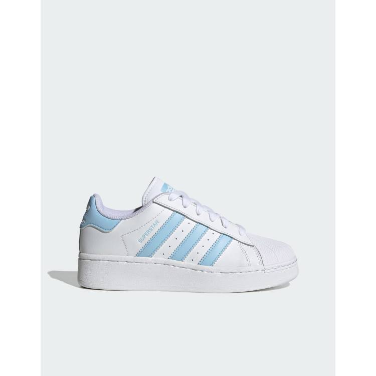 Superstar adidas hot sale bleu clair