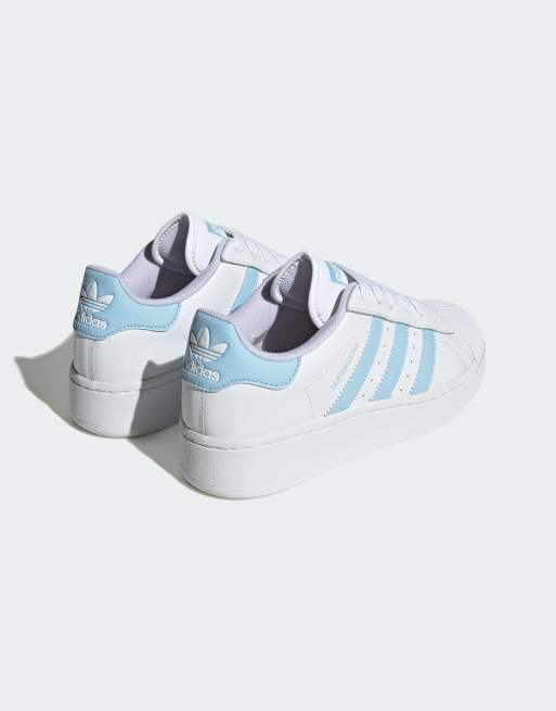 Superstar bande shop bleu ciel