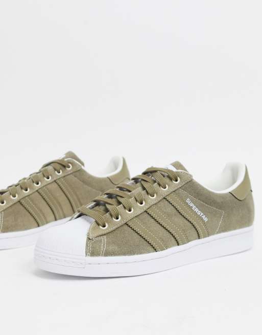 Adidas superstar vert kaki cheap femme