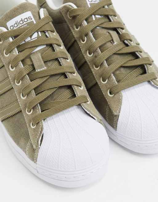 Adidas superstar 2025 kaki femme