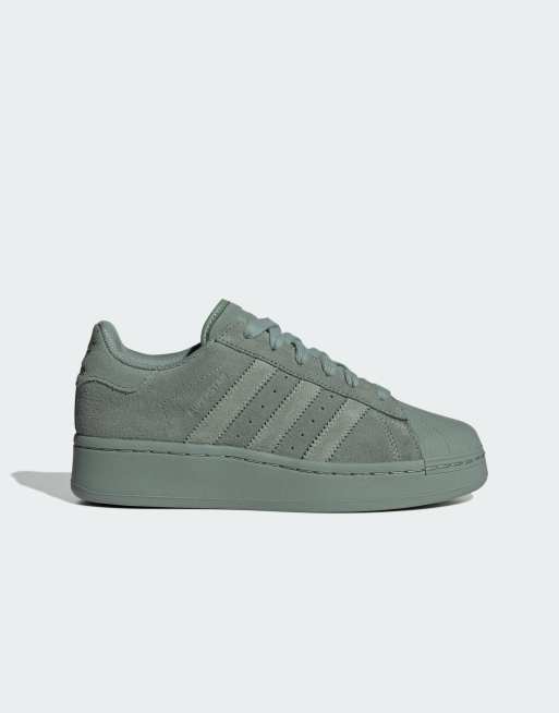 adidas Originals Superstar Baskets Vert argent