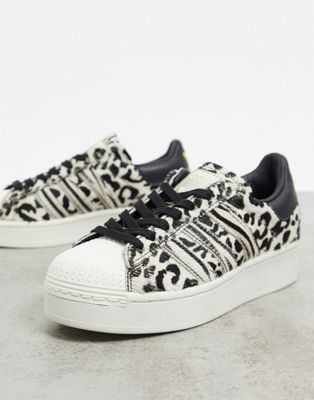adidas superstar leopard sneakers